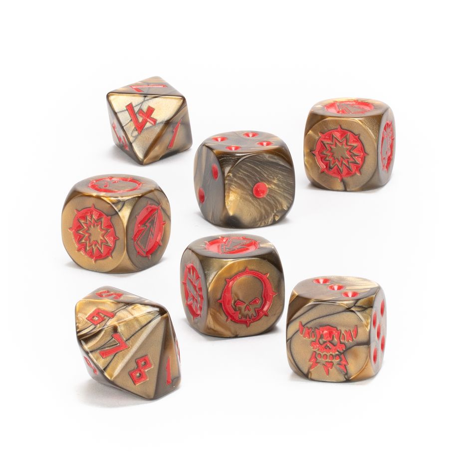 BLOOD BOWL: Chaos Dwarf Team Dice