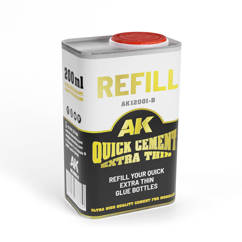 AK Quick Cement Extra Thin - 200ml Refill
