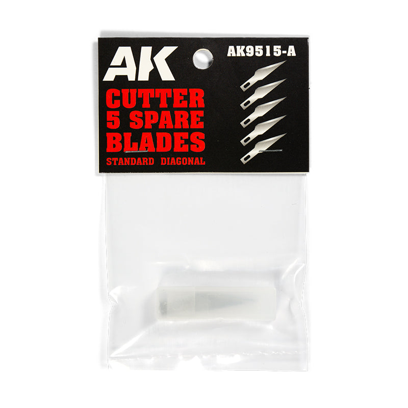 AK Cutter 5 Spare Blades - Standard Diagonal