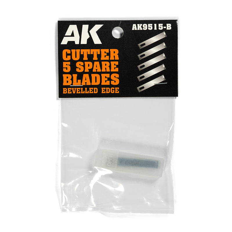 AK Cutter 5 Spare Blades - Bevelled Edge