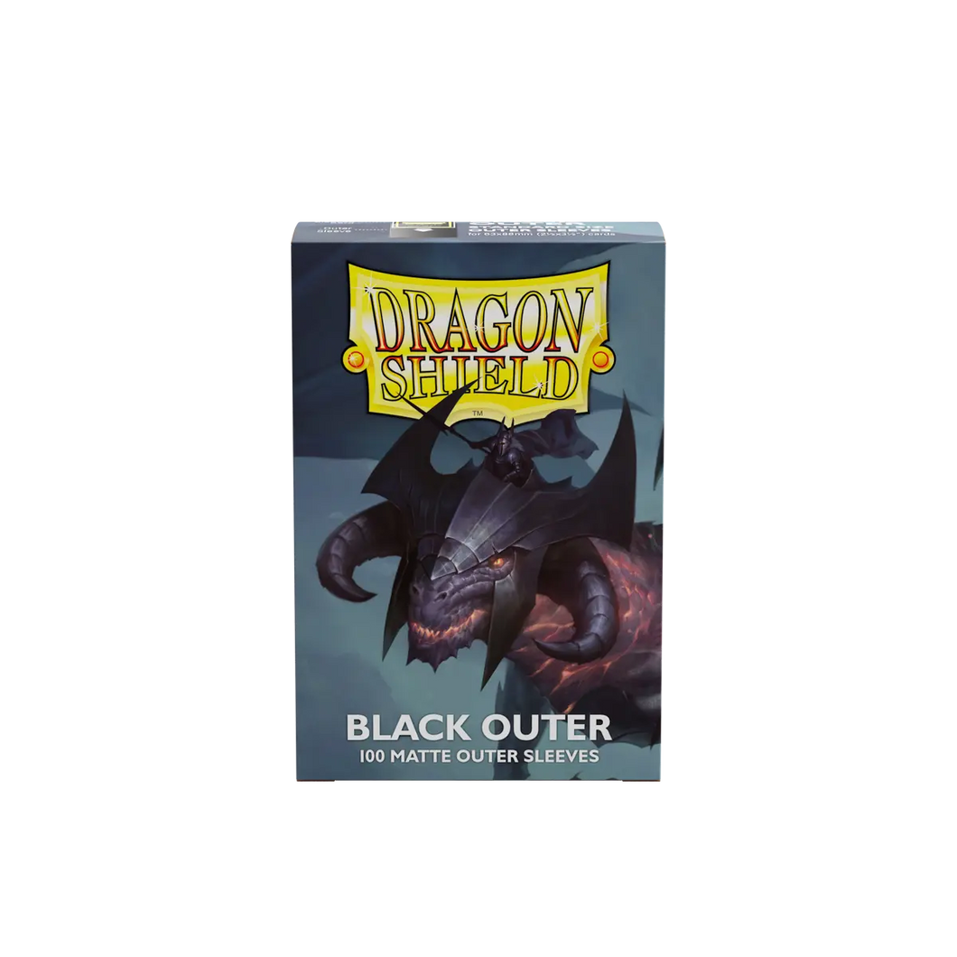 Dragonshield Standard Size Outer Sleeves 100pk - Matte Black