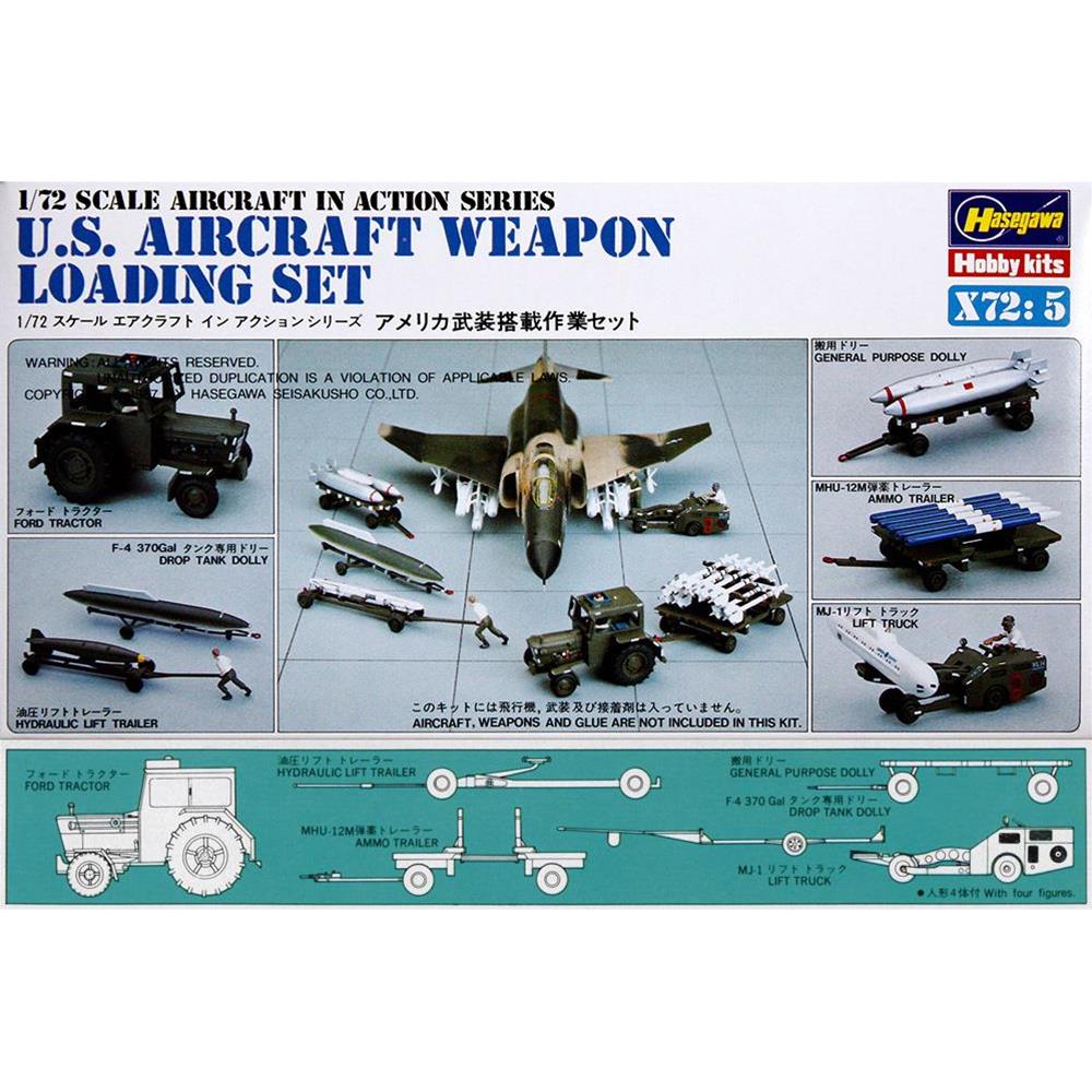 U.S. Aircraft Weapon Loading Set 1:72 scale