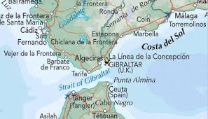 Gibraltar and Costa del Sol Map