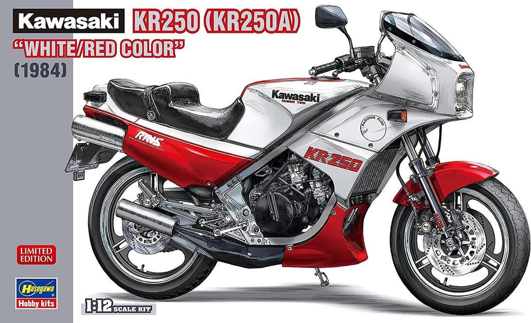 Kawasaki KR250 (KR250A) “White/Red Color” 1984 1:12scale