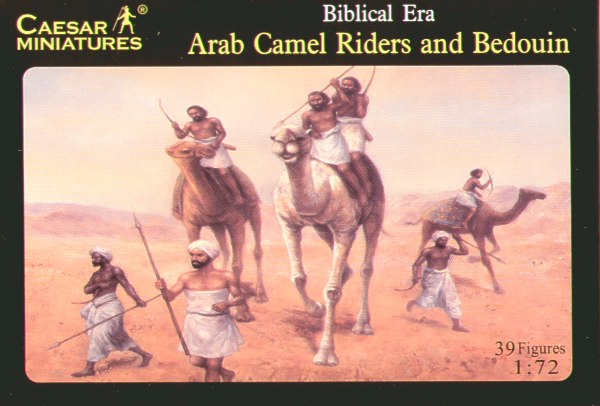 Biblical Era Arab Camels x 2 with riders and Bedouins 1:72 Caesar Miniatures 39 Figures