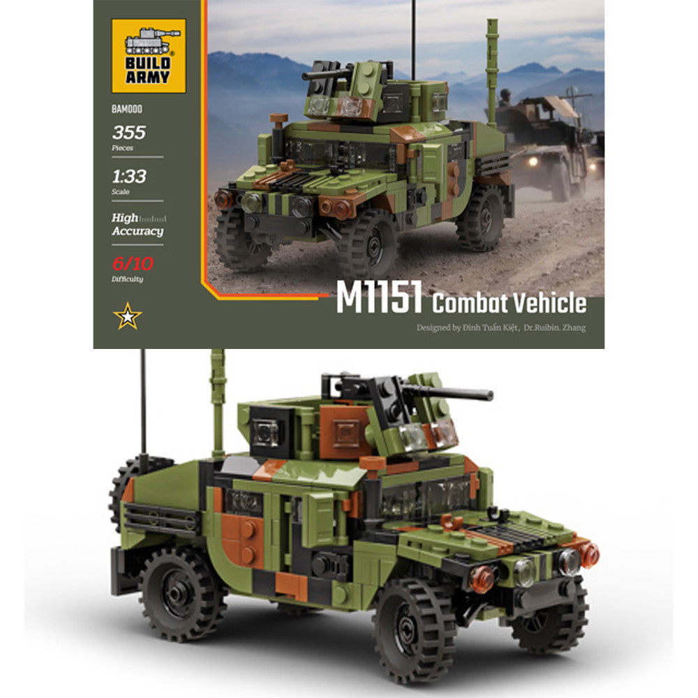 MII5I Humvee Combat Vehicle (Build Army Bricks)