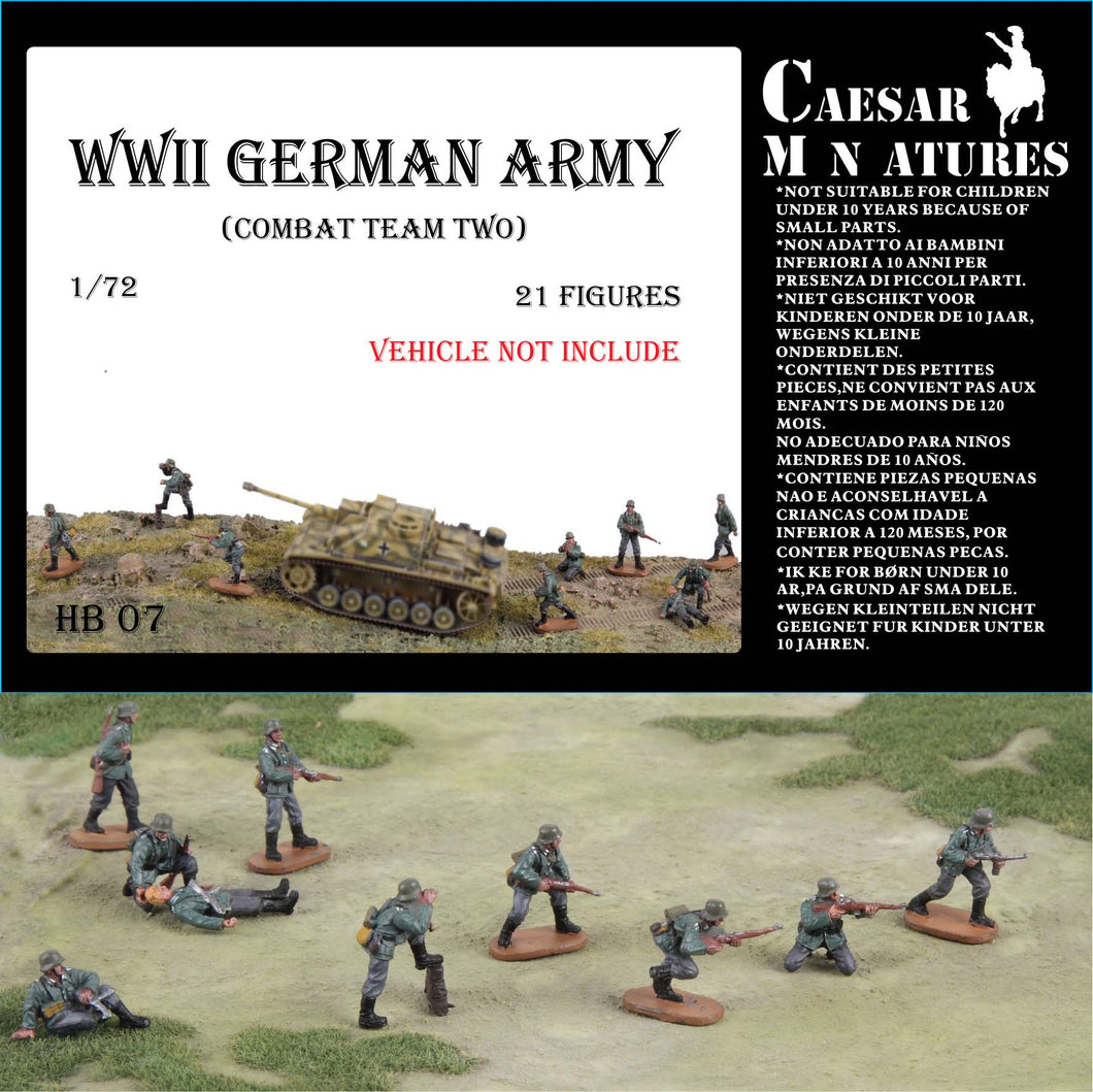 WWII German Army (Combat Team Two) 1:72 Caesar Miniatures