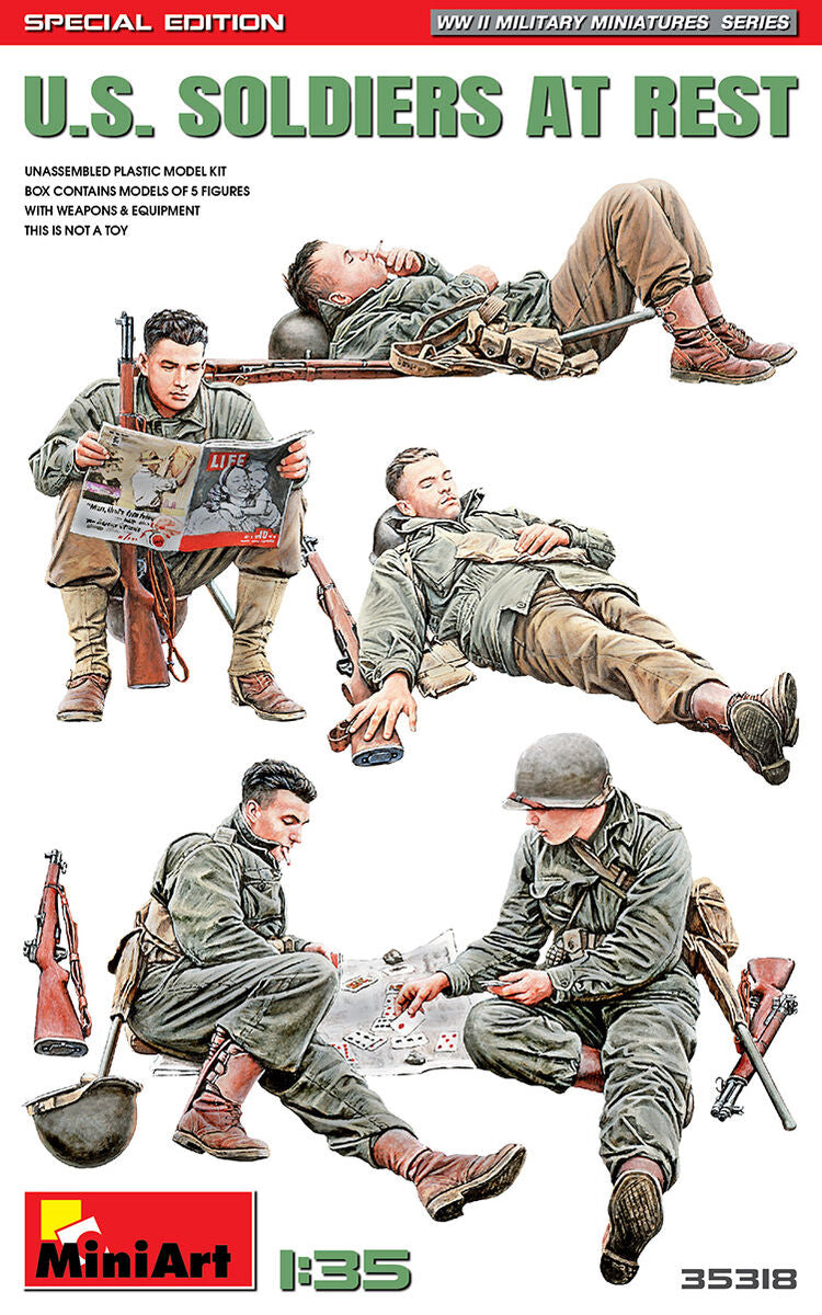 US Soldiers At Rest 1:35 scale