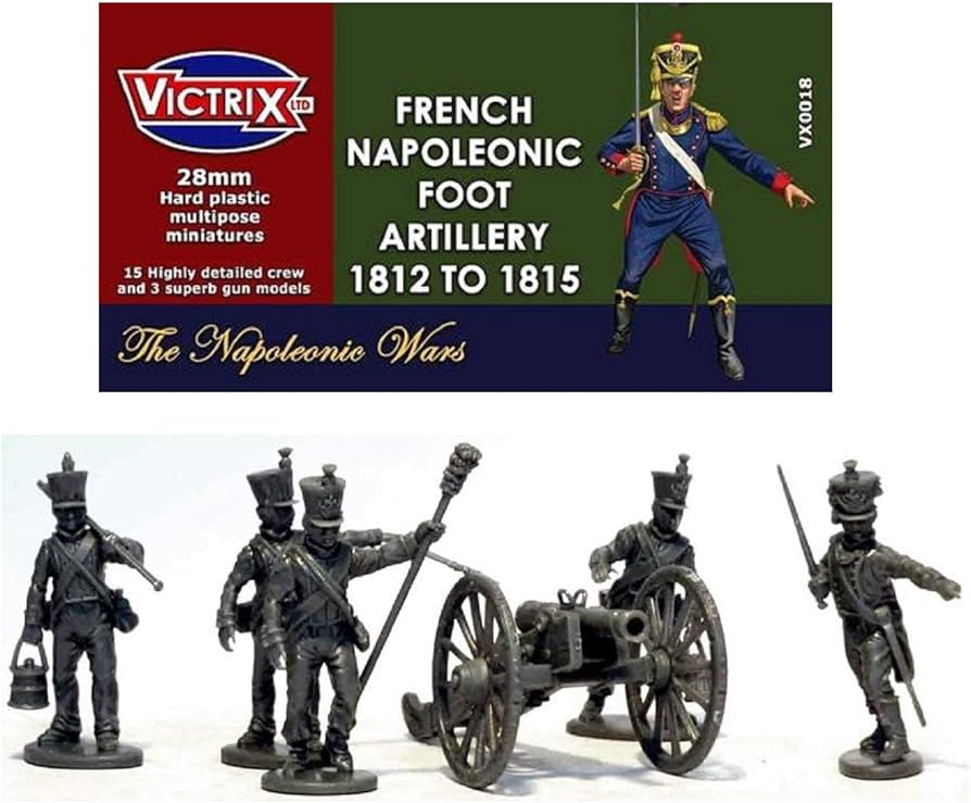 French Napoleonic Foot Artillery 1812-1815 28mm