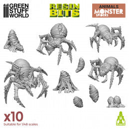 Resin Bits - Monster Spiders 1/48 scale