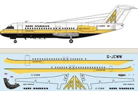 Fokker 28-4000 - Air Anglia 1:144scale