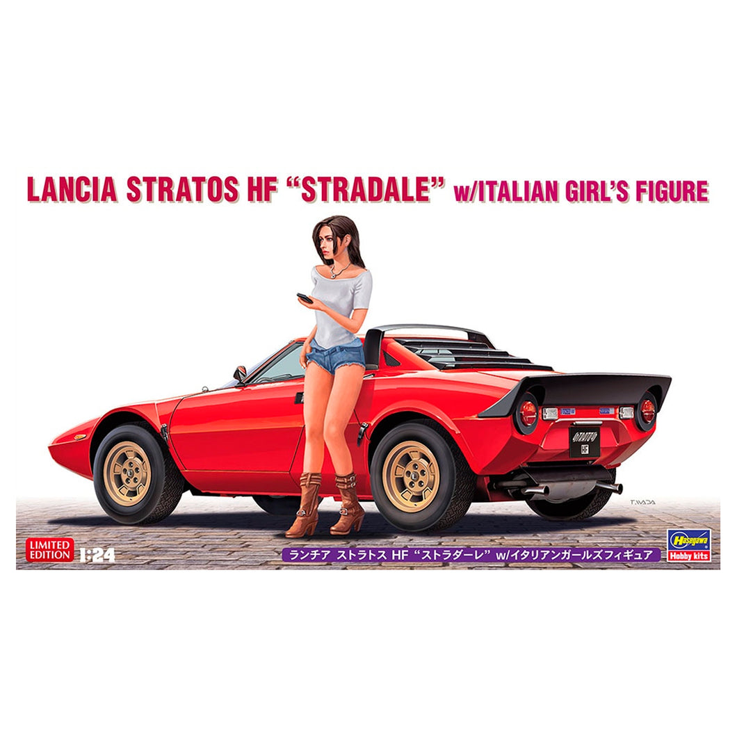 Lancia Stratos HF “Straddle” w/Italian Girl’s Figure (Limited Edition) 1:24 scale
