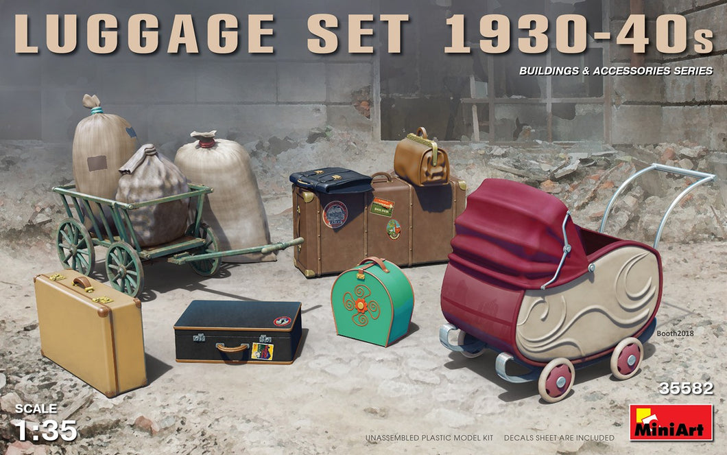 Luggage Set 1930-40s 1:35 Scale