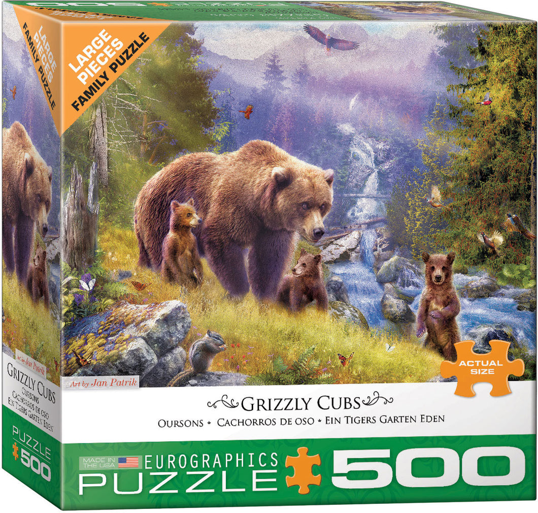 Grizzly Cubs Jigsaw Puzzle