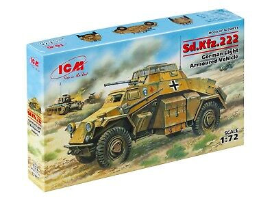 Sd.Kfz.222 German Light Armoured  Vehicle 1:72 scale