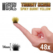 Load image into Gallery viewer, Thorny Spiky Scrub- 14mm self-adhesive - Burnt Yellow
