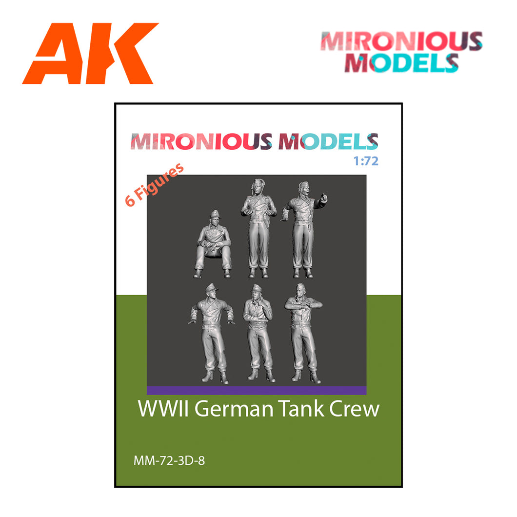 WWII German Tank Crew 1:72