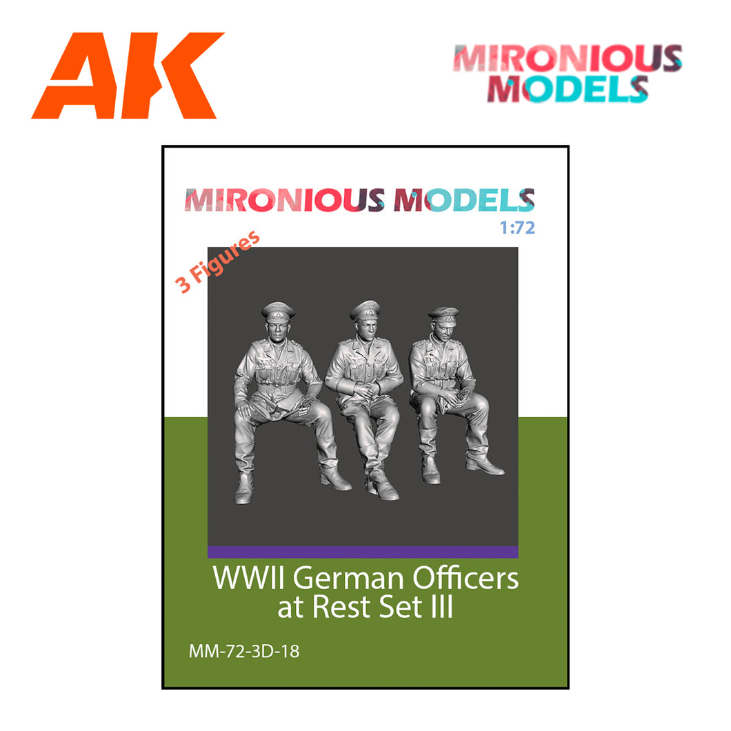 WWII German Officers at rest Set III 1:72
