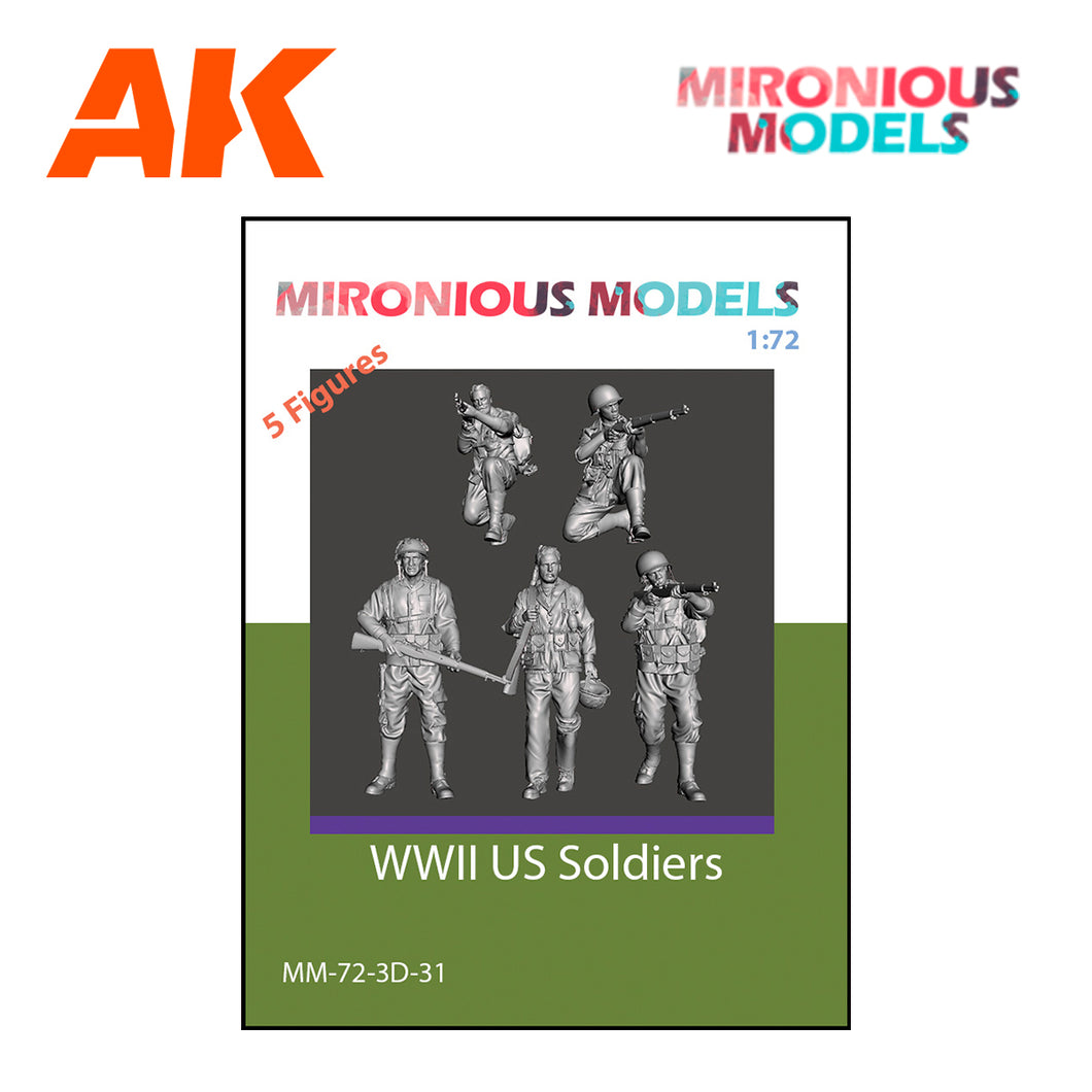 WWII US Soldiers 1:72
