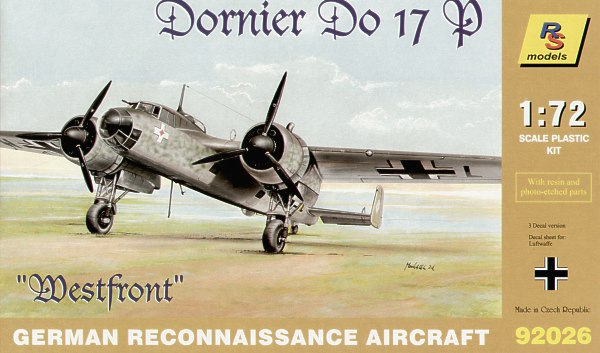 Dornier Do-17P 'Western front' 1:72