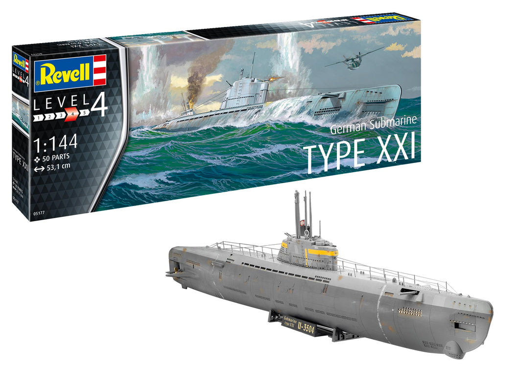 Type XXI German Submarine 1:144