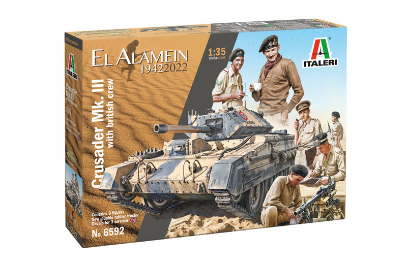 Crusader Mk.III & British Tank Crew El Alamein 80th Anniversary 1:35