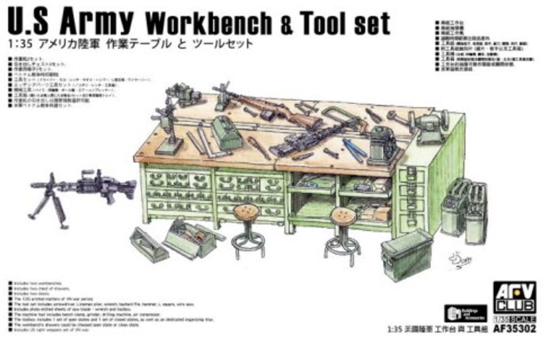 US Army Workbench and Tool Set 1:35