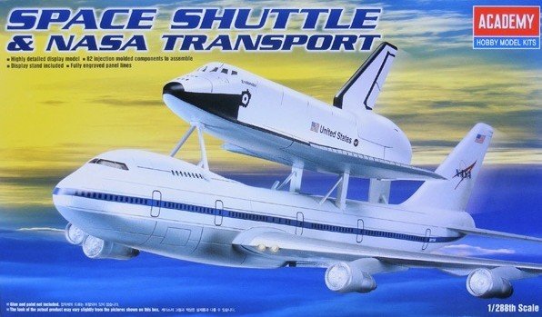 Space Shuttle with NASA Boeing 747 Carrier Transport   1:288