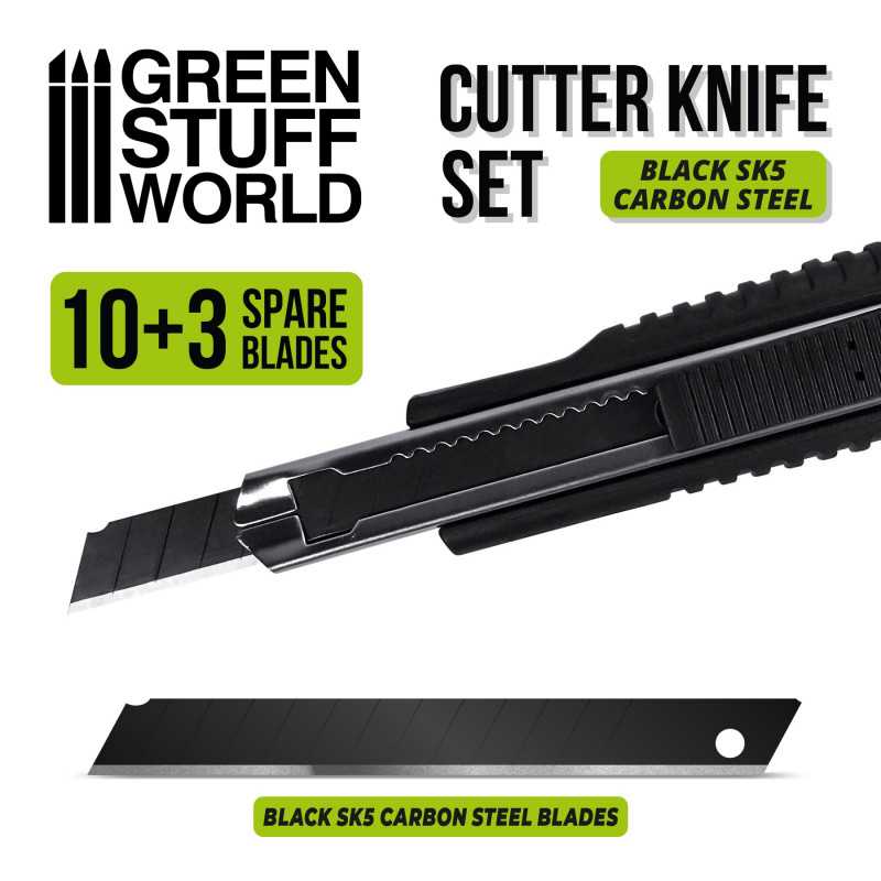 Cutter Knife Set + 13 spare blades