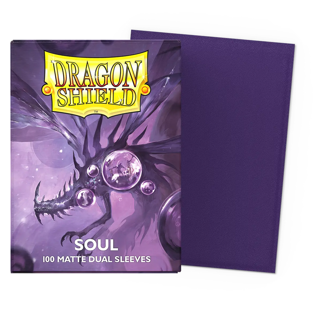 Dragonshield Dual Matte Art Standard Size Sleeves 100pk - Ltd Edn Metallic Soul Purple