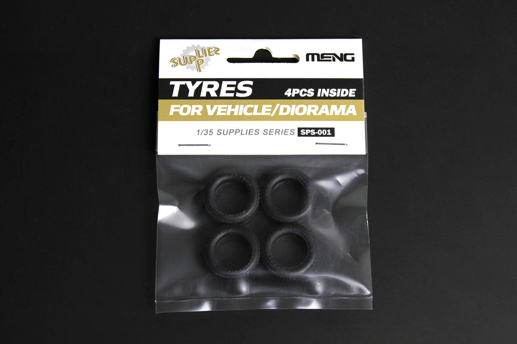 Tyres for Vehicle/Diorama (4pcs) 1:35