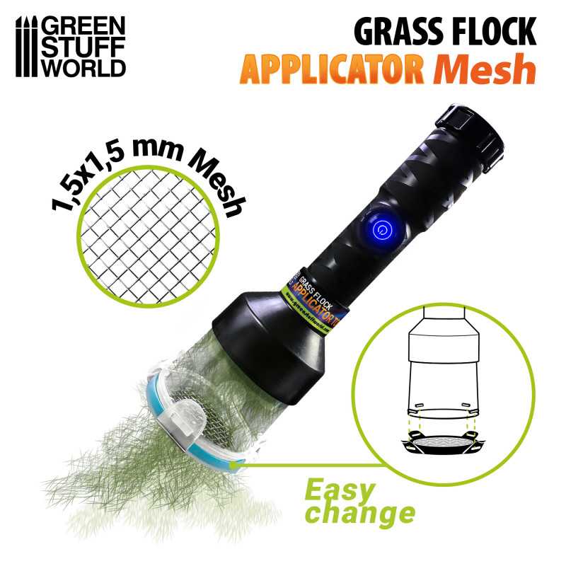 Grass Flock Applicator - Small Mesh