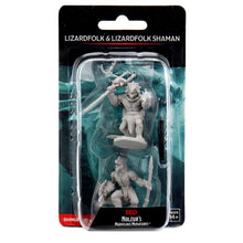 Load image into Gallery viewer, D&amp;D Nolzurs Marvelous Miniatures: Lizardfolk &amp; Lizardfolk Shaman
