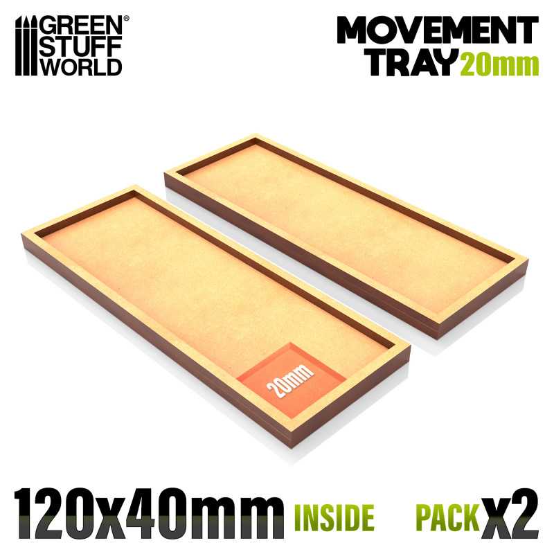 MDF Movement Trays - 120x40mm