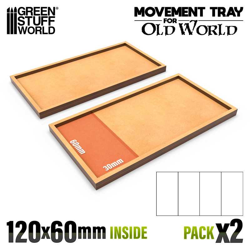 MDF Movement Trays - 120x60mm