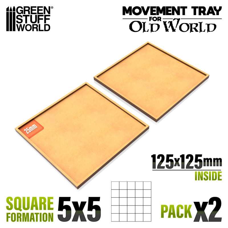 MDF Movement Trays - 25mm 5x5