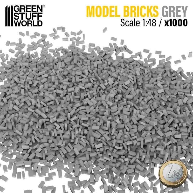 Model Bricks Grey x1000 1:48