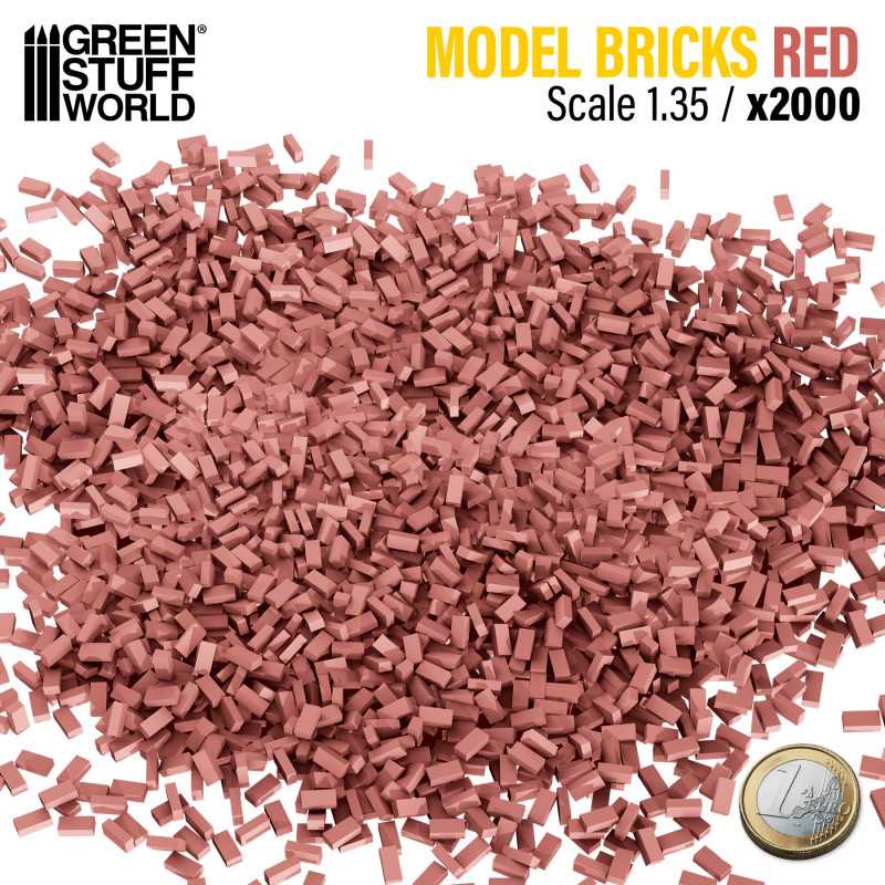 Model Bricks Red x 2000