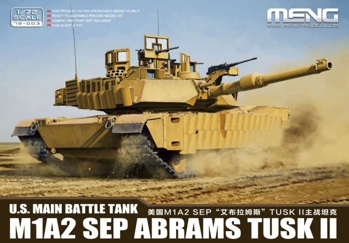 U.S. Main Battle Tank M1A2 SEP ABRAMS TUSK II 1:72