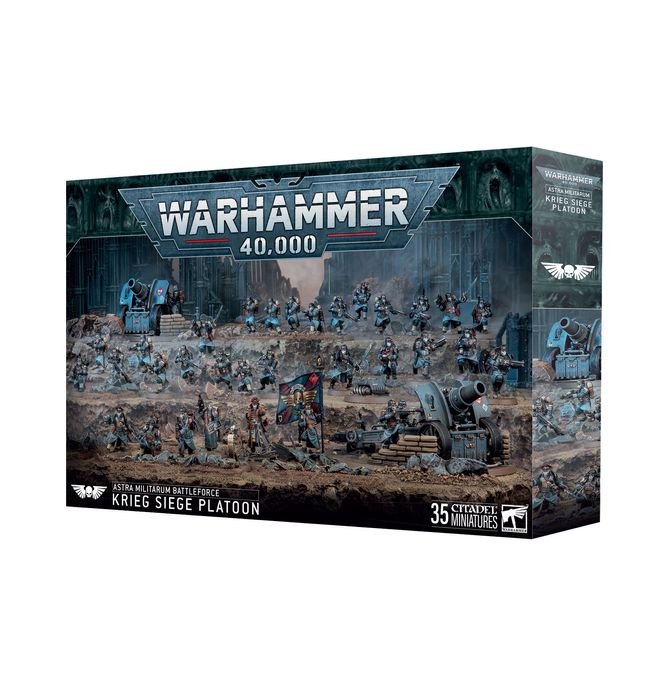 (Limited Run) - Preorder - Astra Militarum Battleforce: Krieg Siege Platoon