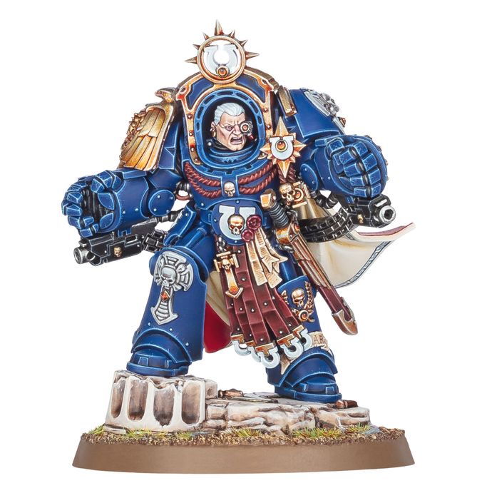SPACE MARINES: Ultramarines -Marneus Calgar in Armour of Antilochus