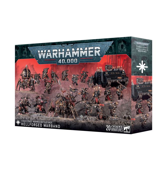 (Limited Run) - Preorder - Chaos Space Marines Battleforce: Hellforged Warband