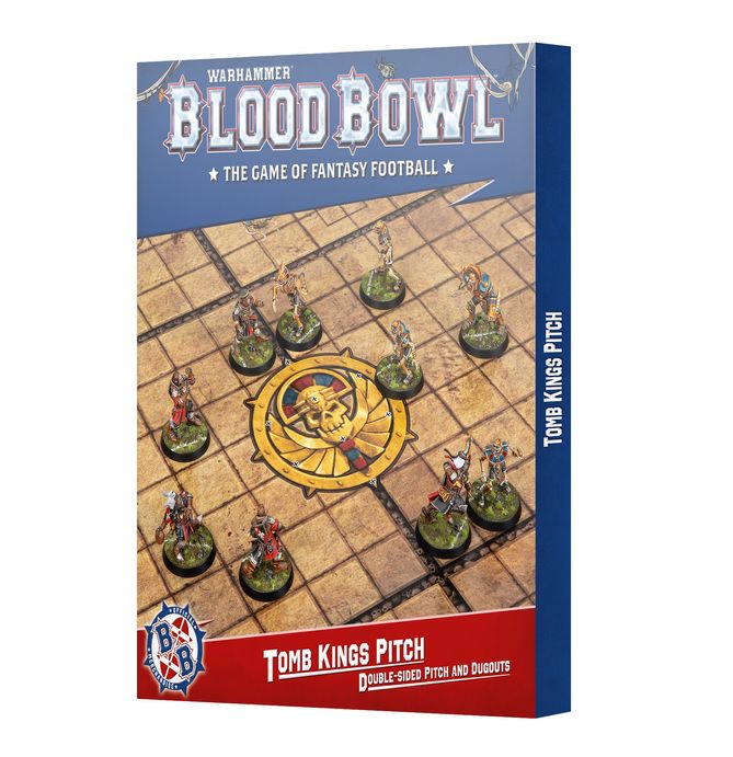 BLOOD BOWL: Tomb Kings Pitch: Double-sided Pitch and Dugouts Set