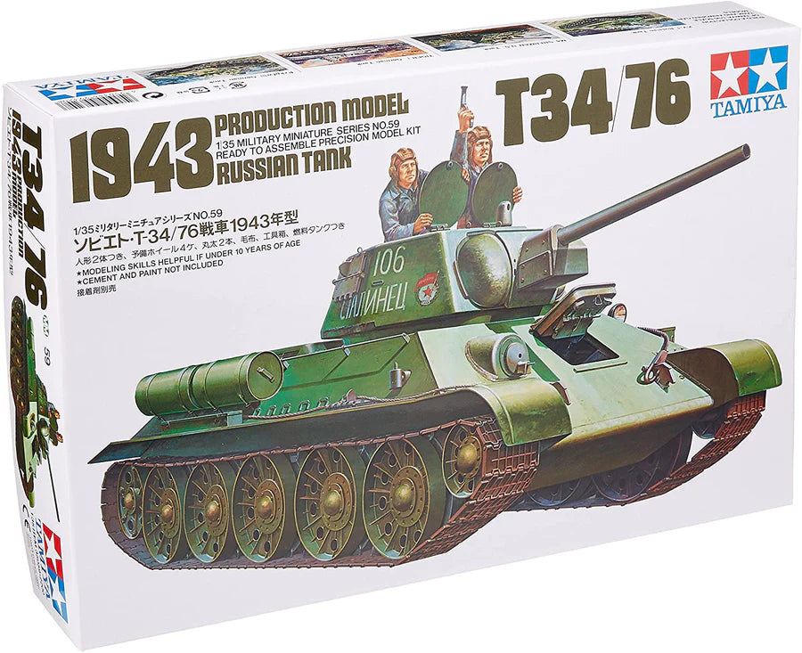 Russian T34/76 1943 Tank 1:35
