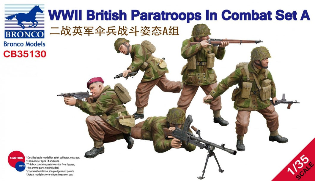 WWII British Paratroops In Combat Set A 1:35