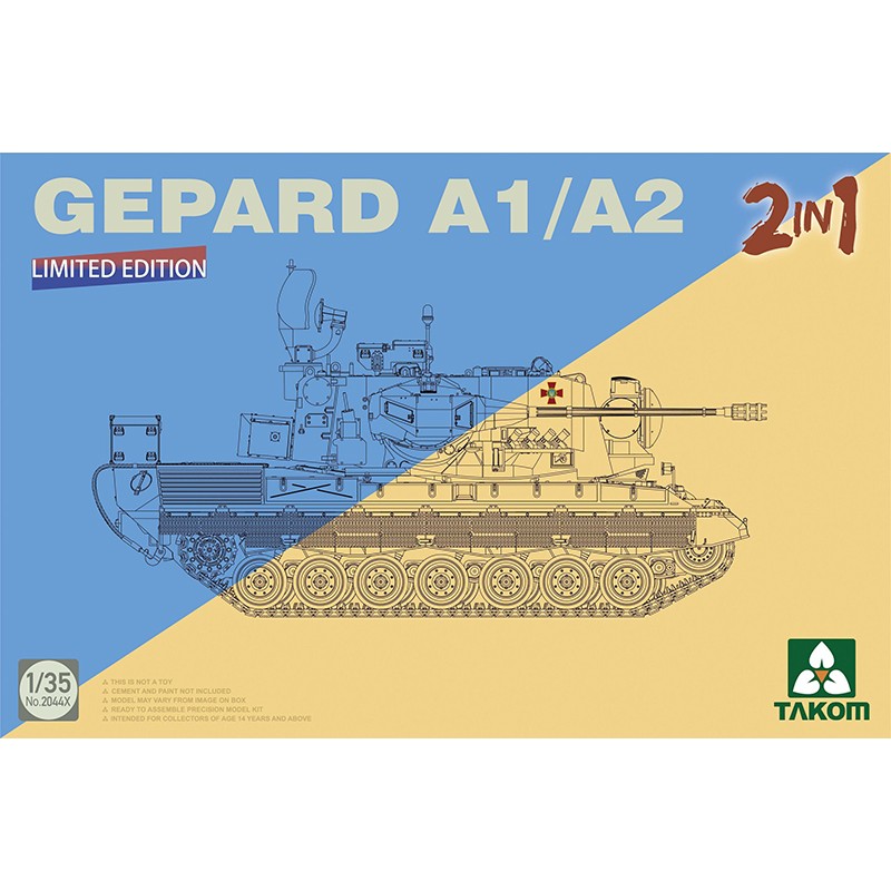 Bundeswehr Flackpanzer1 Gepard SPAAG A1/A2 2 in 1 1:35