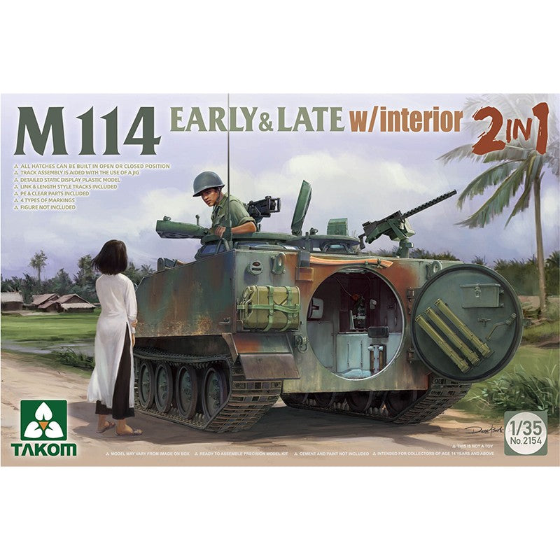 M114 EARLY & LATE w/interior 2 in 1 1:35