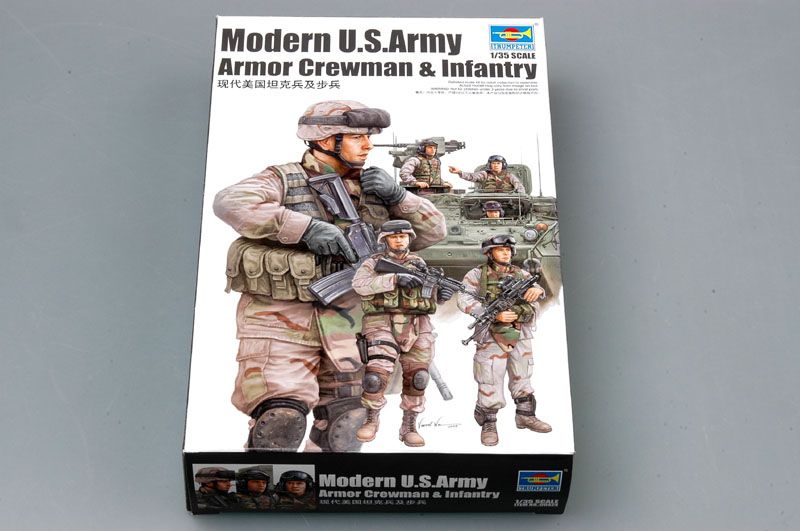 Modern US Army Armor Crewman and Infantry 1:35