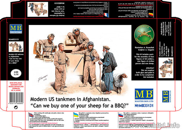 Modern US Tankmen in Afghanistan  1:35