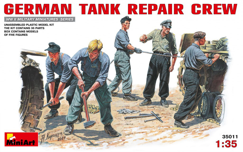German Tank Repair Crew 1:35
